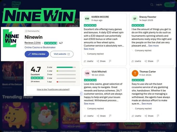 Ninewin casino in United Kingdom